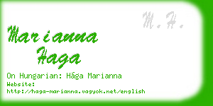 marianna haga business card