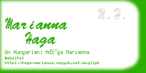 marianna haga business card